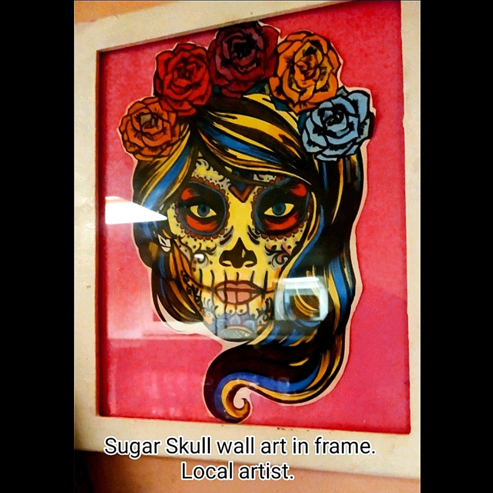 Sugar skull wall art